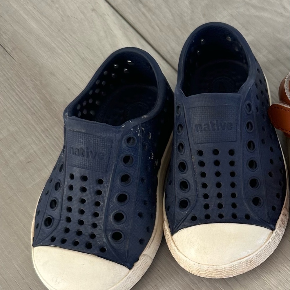 Native Blue and White Water Shoes with Ventilation